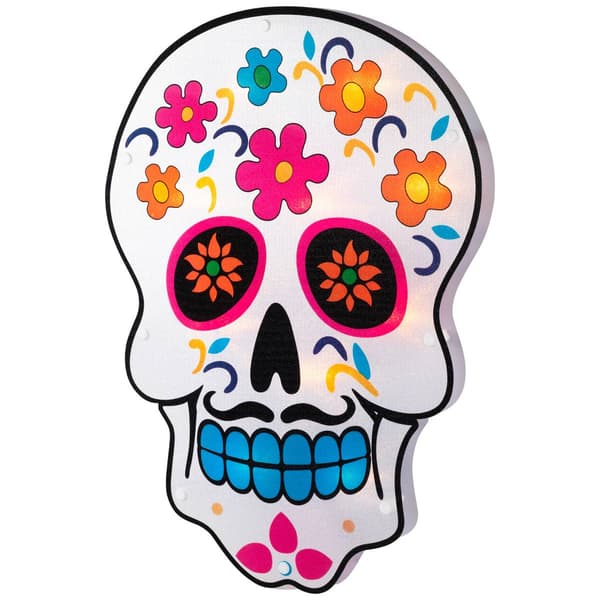 Northlight Seasonal 15in. Lighted Day of the Dead Silhouette