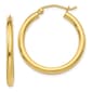 Gold Classics(tm) 10kt. Polished 20mm Tube Hoop Earrings - image 1