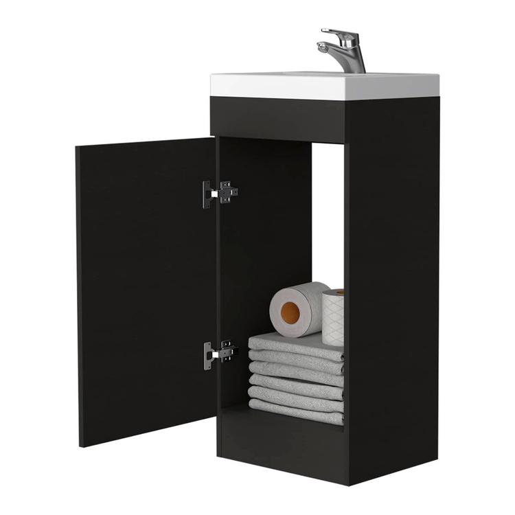 FM FURNITURE Toledo Black Wengue Bathroom Vanity