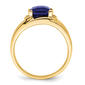 Mens Gentlemen’s Classics™ 14kt. Gold Sapphire & Diamond Ring - image 2