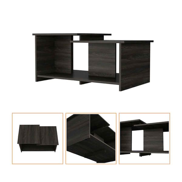 FM FURNITURE Black Waycross Coffee Table
