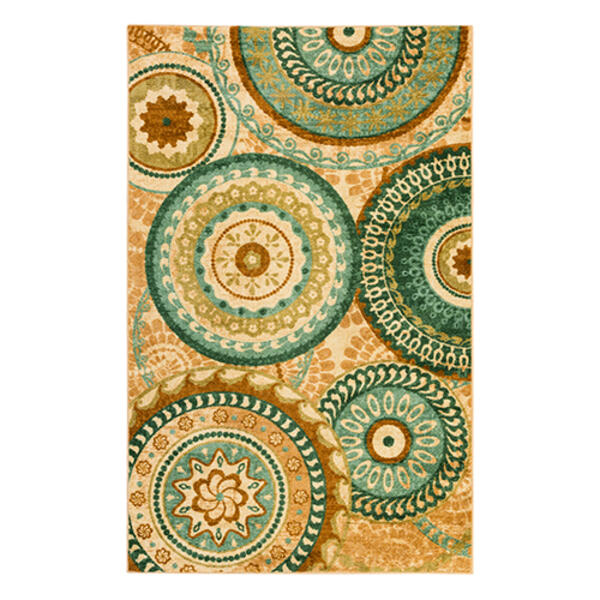 Mohawk Home Strata Collection Forest Suzani Area Rug - 5 x 8 - image 