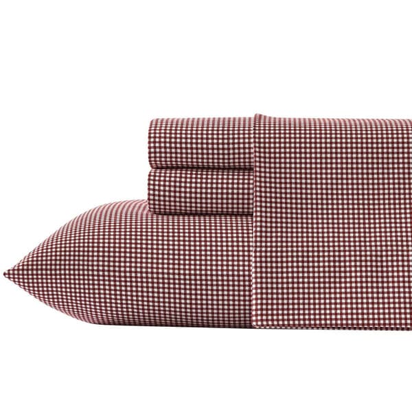 Nautica Bayside Plaid Flannel Sheet Set