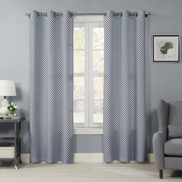 Ironwork Grommet Curtain Panel - image 