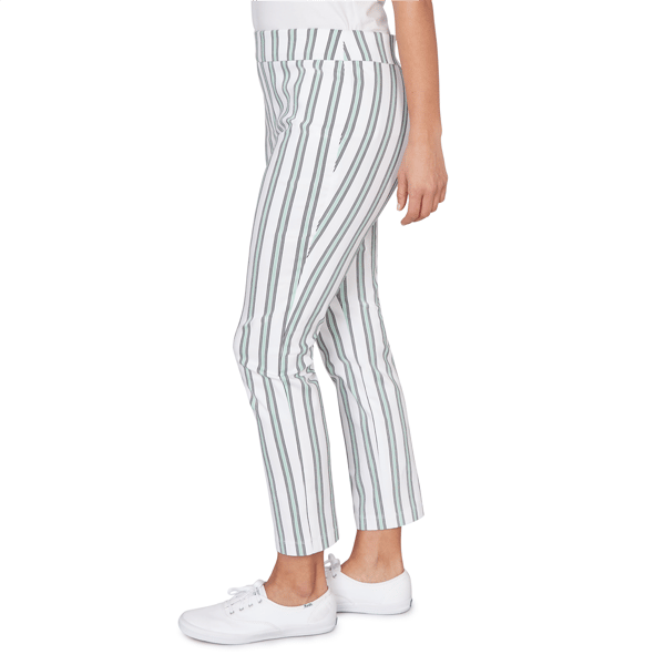 Womens Emaline Verde Grove I Stripe Pull On Capris