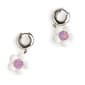 Betsey Johnson Spring Daisy Charm Huggie Drop Earrings - image 3