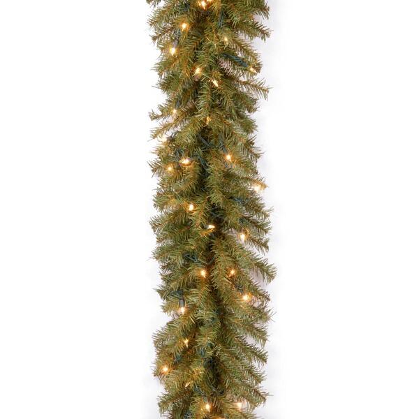 National Tree Pre-Lit 9ft. Norwood Fir Garland - image 