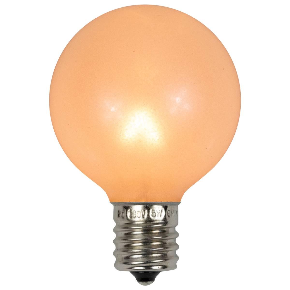 Northlight Seasonal 10pk. Pearl White G50 Globe Replacement Bulbs