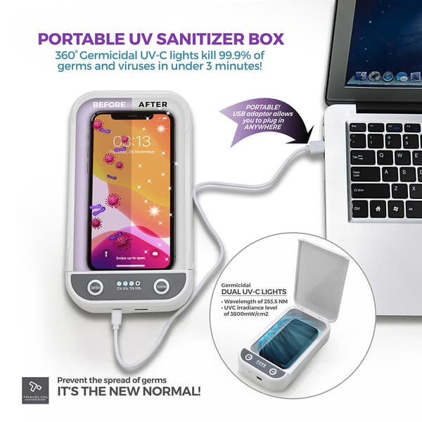 Travelon Portable UV Sanitizer Box