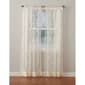 Melody Vine Tulle Rod Pocket Curtain Panel with Scallop Hem - image 1