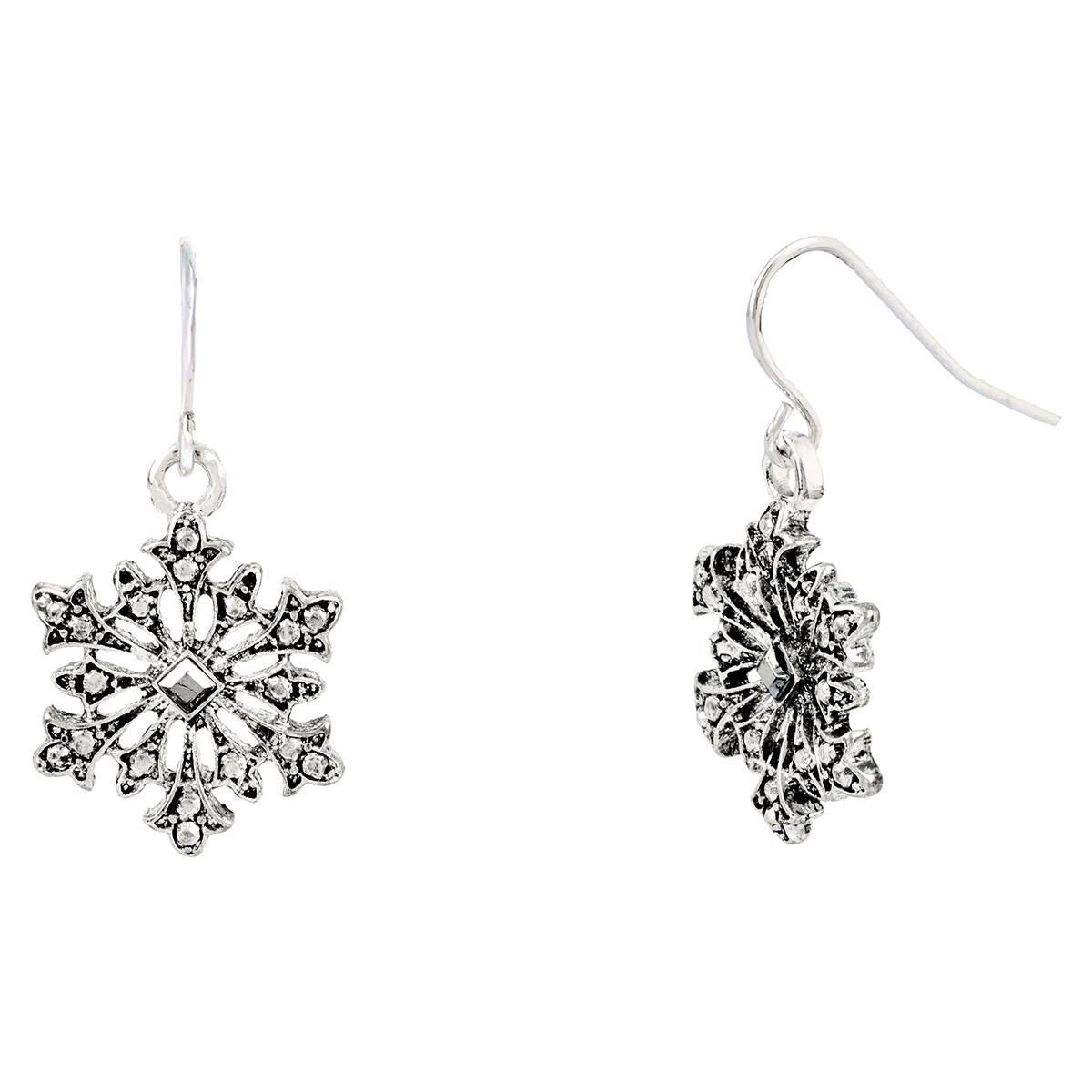 Snowflake/Christmas Tree/Star CZ Earring Set