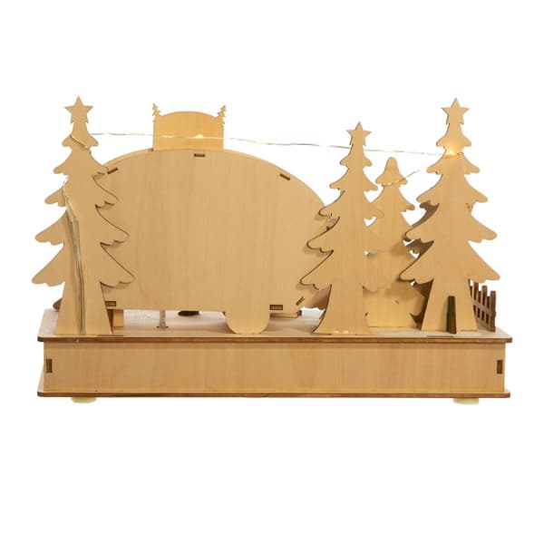 Kurt S. Adler 7in. Wooden Light Up Camping Scene