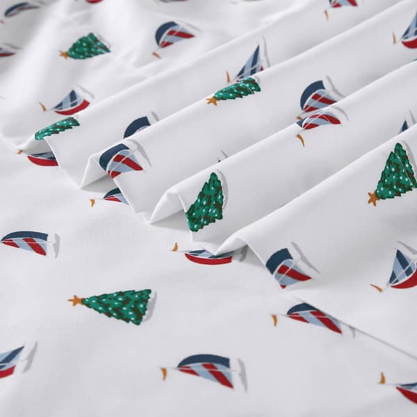 Nautica Holiday Sails Flannel Sheet Set