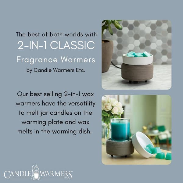 Candle Warmers Etc. Bronze Geometric 2-in-1 Wax Warmer