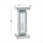 9th & Pike® Silver Wood Glam Pedestal Table - image 5