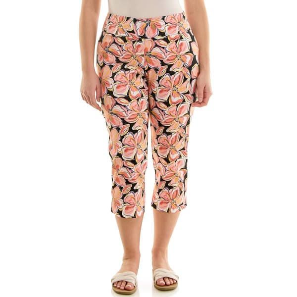 Womens Zac & Rachel Pull On Floral Crop - image 