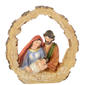 Resin Holy Family with Log Accent - image 1