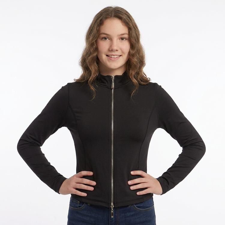 Juniors Cotton Candy Butter Double Zip Mock Neck Jacket