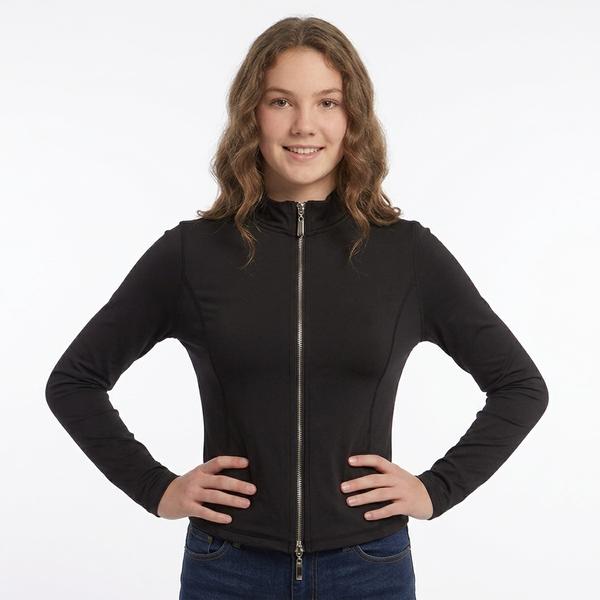 Juniors Cotton Candy Butter Double Zip Mock Neck Jacket