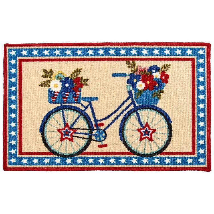 Nourison Patriotic Bicycle Accent Rug