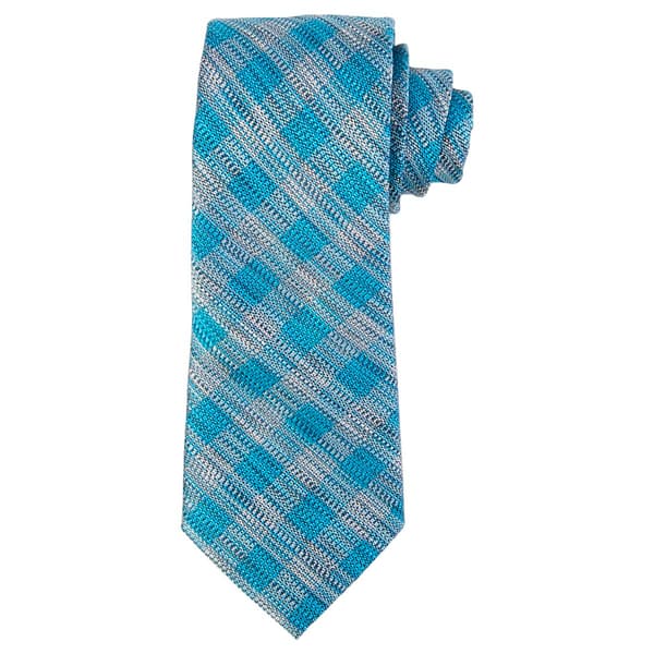 Mens John Henry Lee Plaid Tie - image 