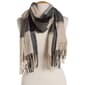 Womens Nine West Large Plaid Scarf with Fringes - image 2