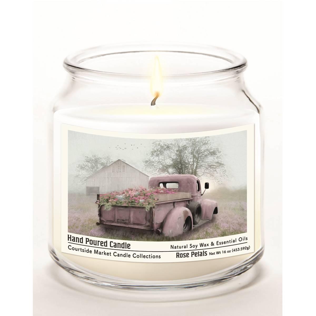 Courtside Market® Flower Truck 16oz. French Vanilla Jar Candle