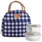 Fit & Fresh Portland Gingham Lunch Tote w/ 2 Containers - image 1