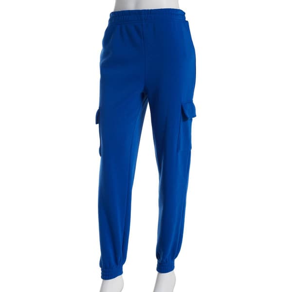 Juniors Derek Heart Fleece High Rise Cargo Joggers