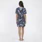 Womens J Valdi Monstera Tropical Zip Hoodie Swim Cover Up - image 2