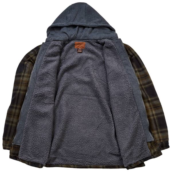 Mens Big & Tall Mountain Ridge Sherpa Lined Jacket - Green/Black