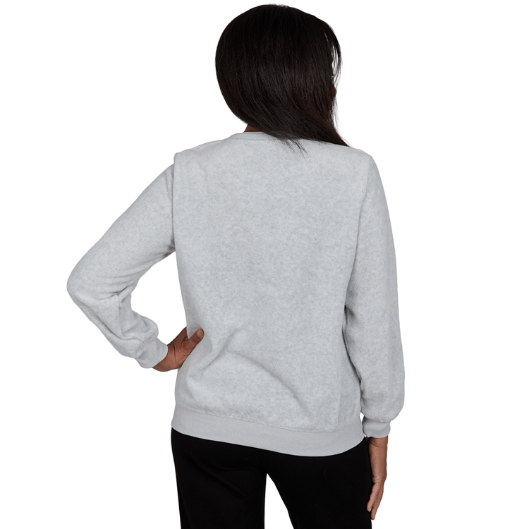Petite Alfred Dunner Classics Floral Embroidered Sweatshirt