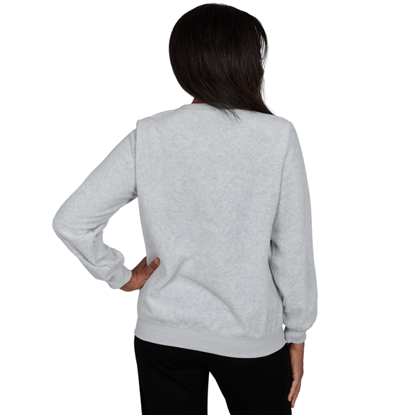 Petite Alfred Dunner Classics Floral Embroidered Sweatshirt