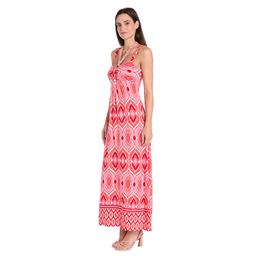 Womens R&amp;M Richards Coral &amp; Pink Maxi Dress