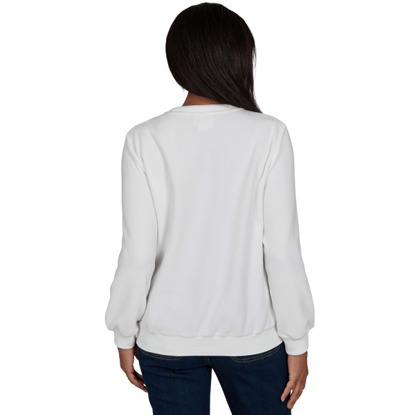 Petite Alfred Dunner Classics Floral Embroidered Sweatshirt