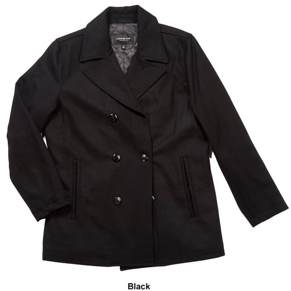 Mens London Fog Double Breasted store Peacoat