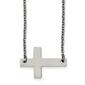 Mens Gentlemen's Classics&#40;tm&#41; Polished Sideways Cross Necklace - image 1