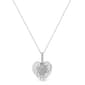 Haus of Brilliance Sterling Silver 1/10ctw. Diamond Heart Pendant - image 2