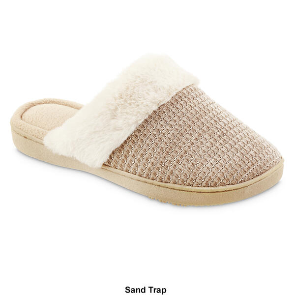Womens Isotoner Striped Chenille Slippers