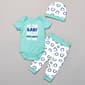 Baby Boy (NB-9M) bon bebe(R) Baby Bodysuit & Pants Set with Bib - image 1