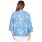 Womens Alfred Dunner Classics Tossed Floral Embroidered Blouse - image 2