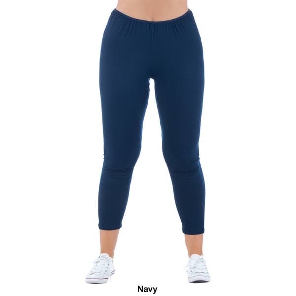 Plus Size 24/7 Comfort Apparel Ankle Length Stretch Leggings