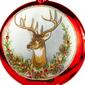 Northlight Seasonal 4in. Reindeer Glass Disc Christmas Ornament - image 6