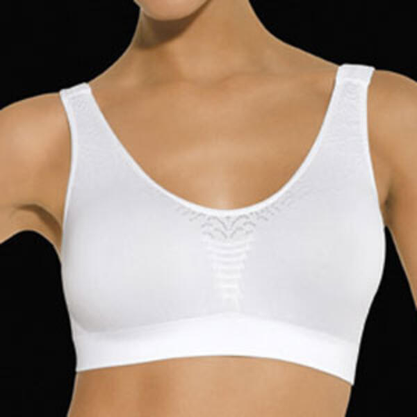 Womens Bali Microfiber Damask Crop Top Bra 103J - image 