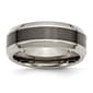 Mens Gentlemen's Classics&#40;tm&#41; Titanium & Black Ceramic Center Band - image 1