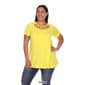 Plus Size White Mark Crisscross Neckline Short Sleeve Tunic - image 10