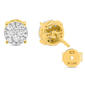 Nova Star® Gold Plated 1/2ctw. Lab Grown Diamond Cluster Earrings - image 3