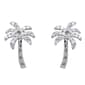 Sterling Silver Palm Tree Stud Earrings - image 1