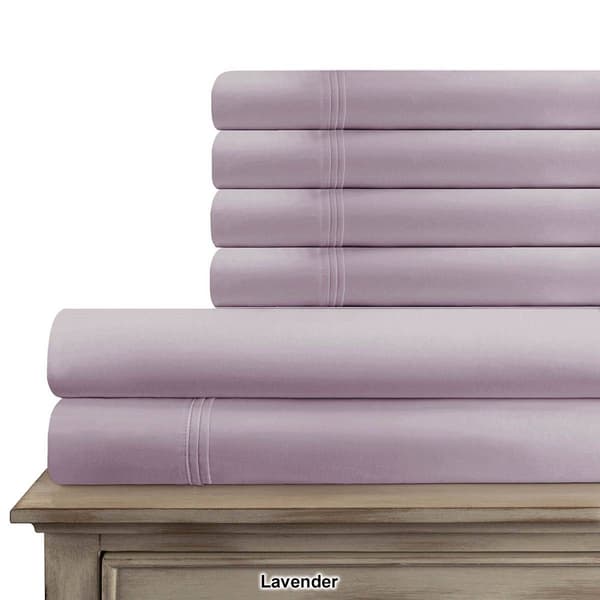 Superior 6pc. 1200 Thread Count Solid Deep Pocket Bed Sheet Set