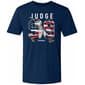 Mens New York Baseball Aaron Judge Flag Number Short Sleeve Tee - image 1